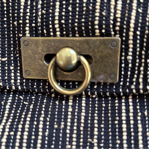 Twig & Arrow Black & Gold Fabric Small Crossbody - Picture 3 of 6